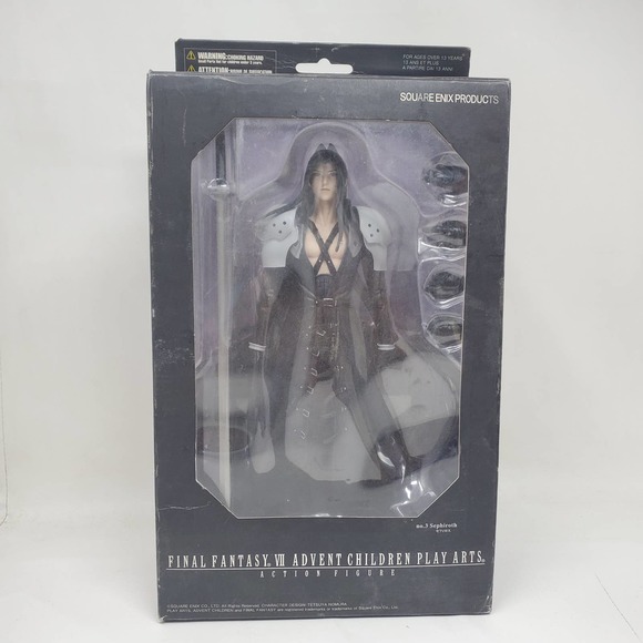 Final Fantasy VII Advent Children Play Arts  Sephiroth  Action Figure NEW - Picture 1 of 5